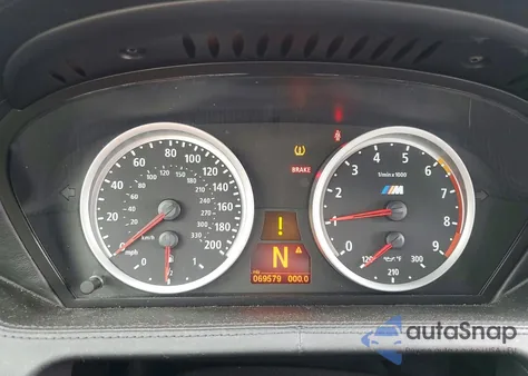 2007 BMW M6 z USA, uszkodzony, nr VIN WBSEK93507CY78914